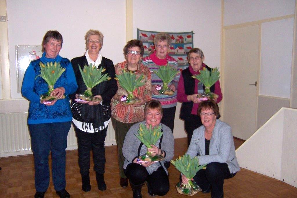 Zeven jubilarissen Vrouwen Aktief