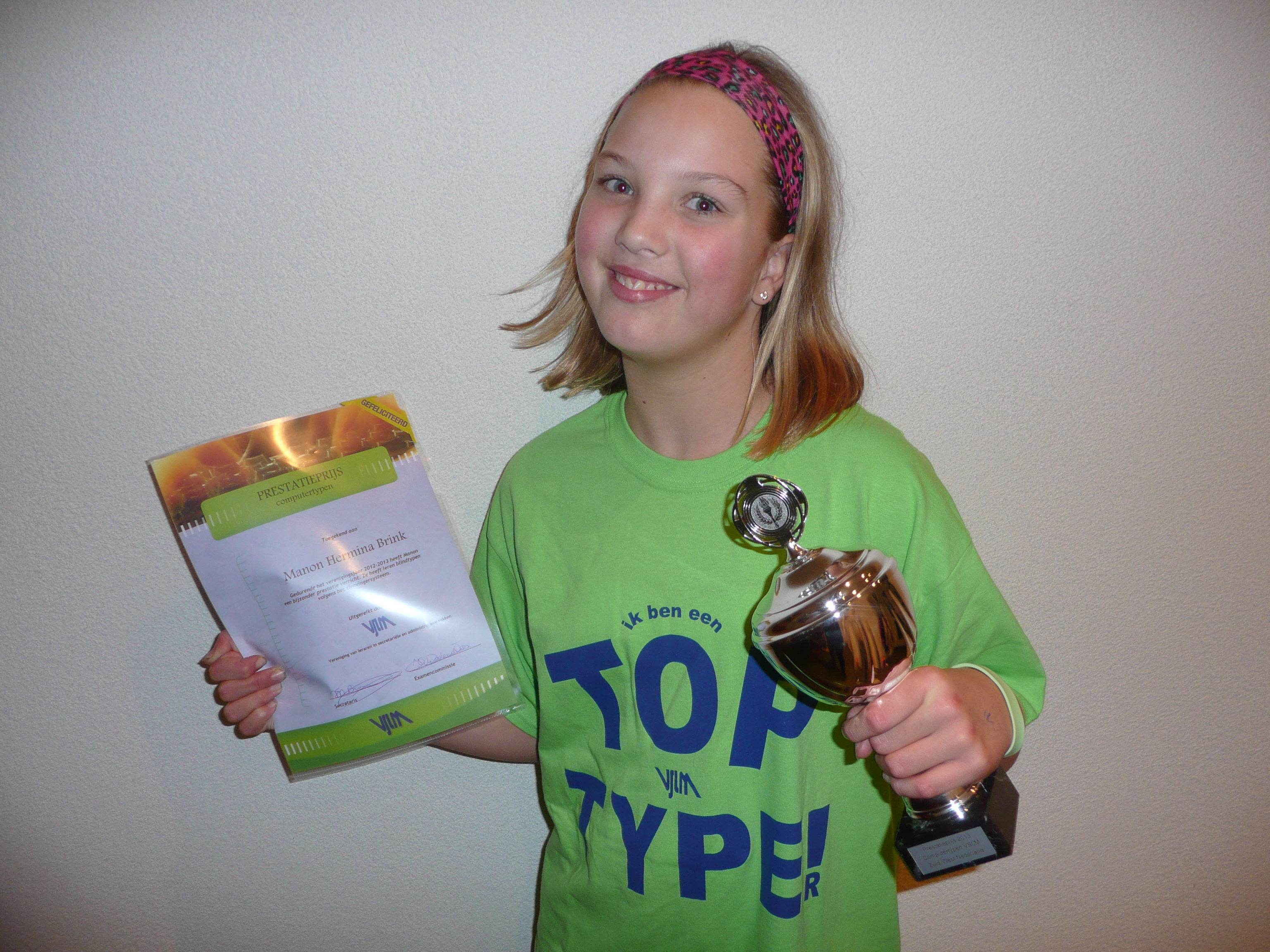 Bijzondere prijs voor Manon Brink