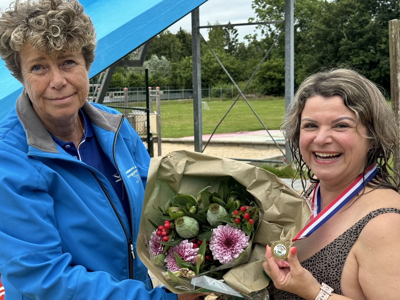 Mariëlle Wansink zwemt veertig keer vierdaagse in Loenen