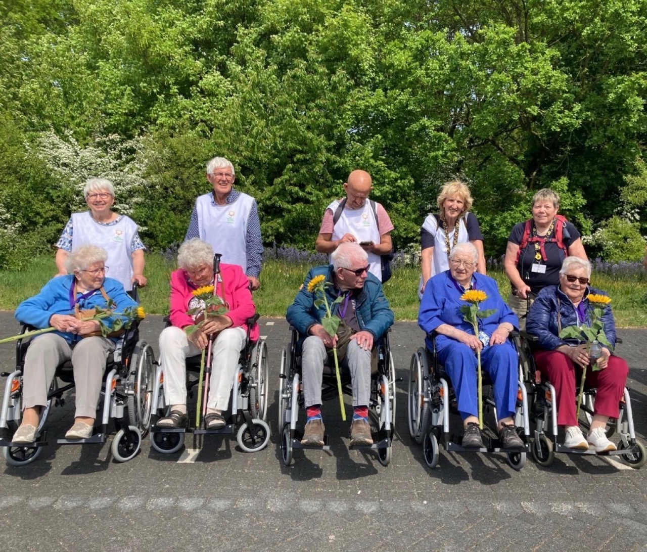 Rolstoelwandeling van De Zonnebloem