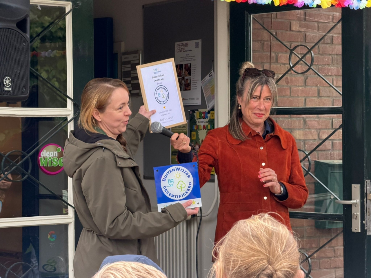 Bewegend buitenonderwijs beloond bij OBS J.H. Isings