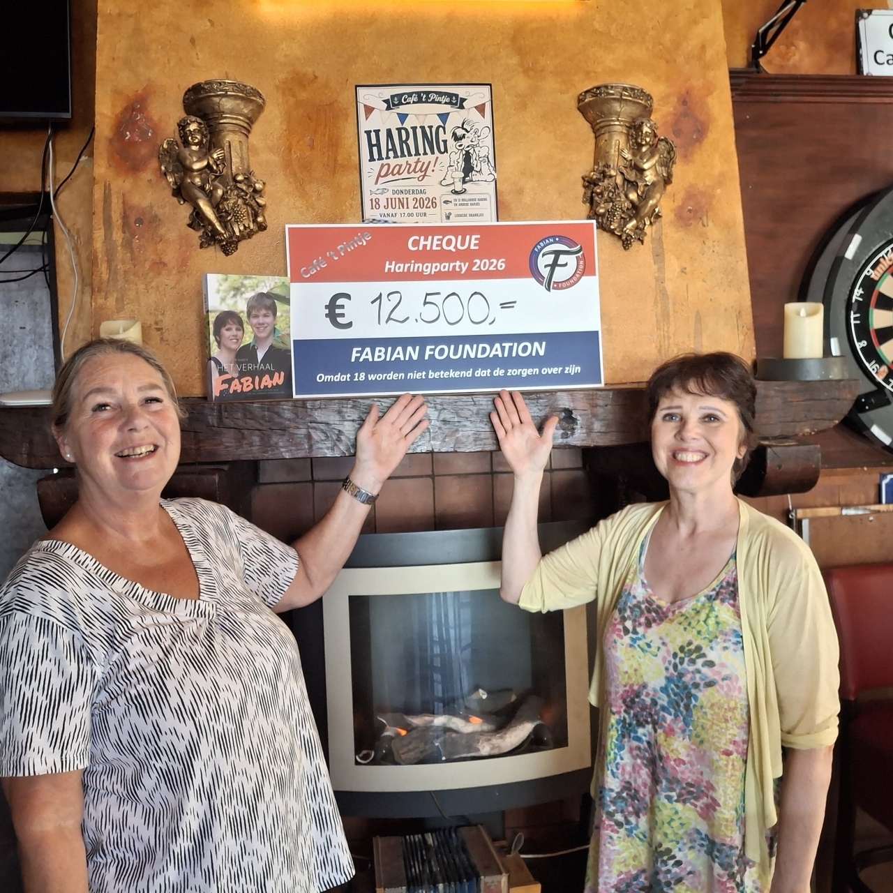 Haringparty levert 12.500 euro op voor Fabian Foundation