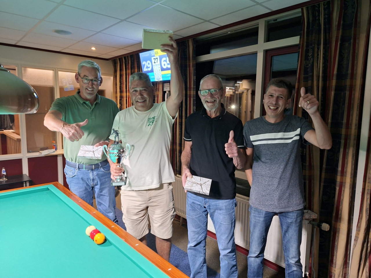 Mart Goldman is de beste biljarter van Klarenbeek