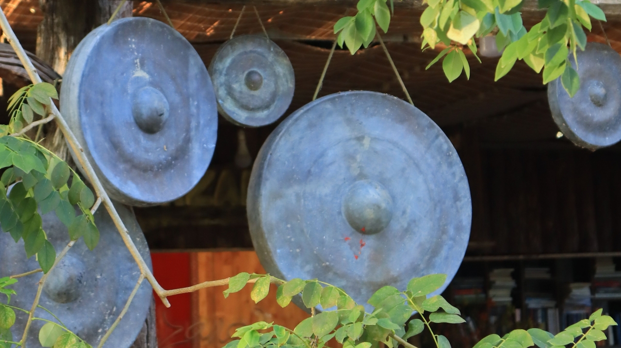 Gongconcert bij natuurboerderij De Mhene