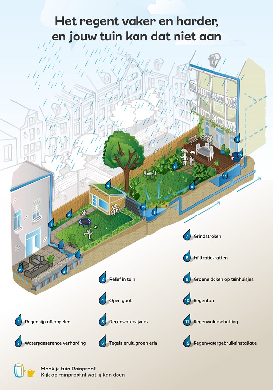 wat kun je doen om wateroverlast in jouw tuin te voorkomen » Salland Centraal
