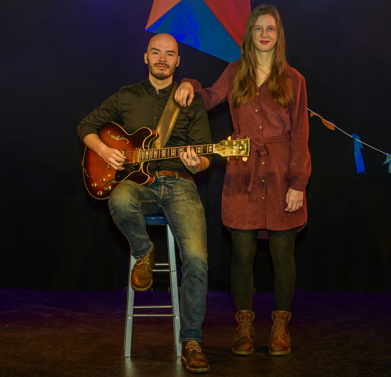 Vreugdevlucht met Thomas en Marleen in Podium Heino