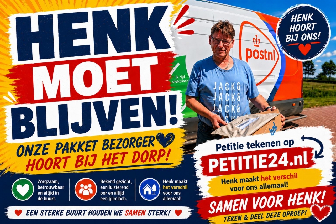 Inwoners Laag Zuthem willen geliefde pakketbezorger behouden