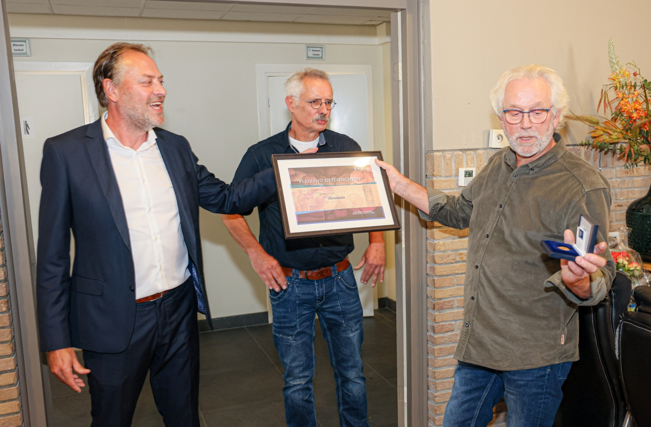 Gerrit de Boer 50 jaar monteur bij EG ten Kate in Witharen