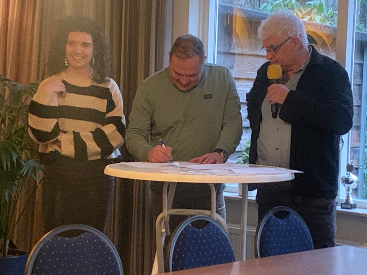 Vilsteren introduceert nieuwe trainer tijdens nieuwjaarsreceptie