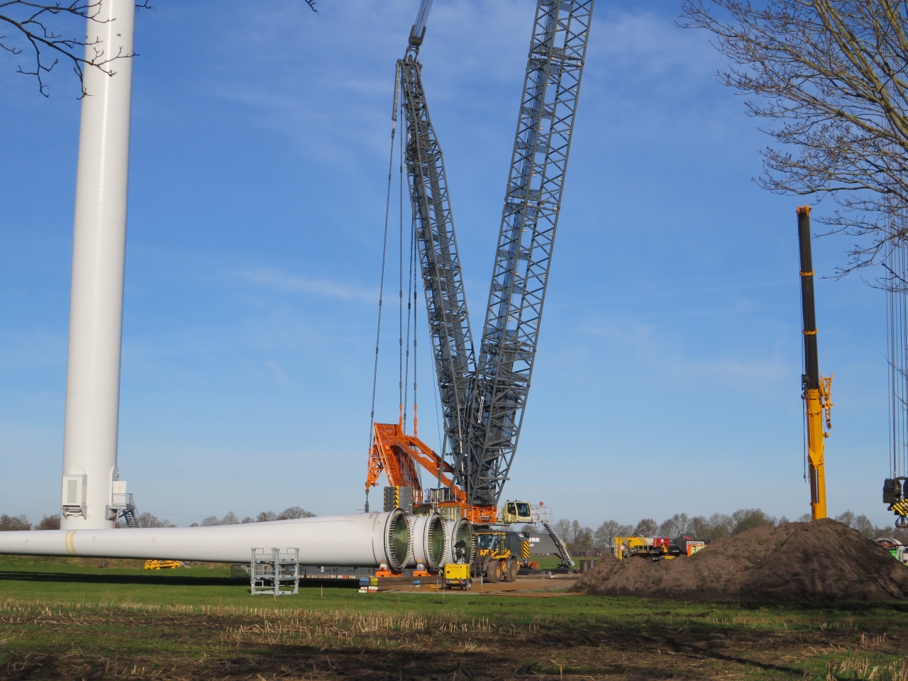 Uitgebrande windturbine bijna gedemonteerd, mogelijk in juni weer in gebruik